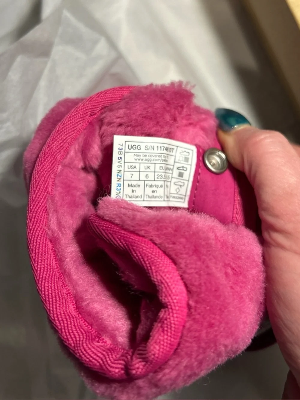 Ugg Boots Bright Pink. 7M Walker.